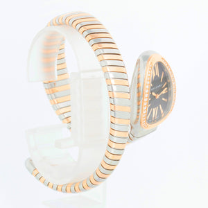 Bulgari Serpenti Tubogas Two Tone Ladies Diamond Watch Ref 102098