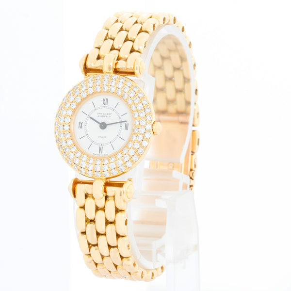 Vintage Van Cleef & Arpels 18K Yellow Gold Diamond Watch