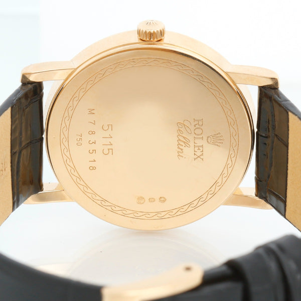 Rolex Cellini 5115  18k Yellow Gold Men's Watch