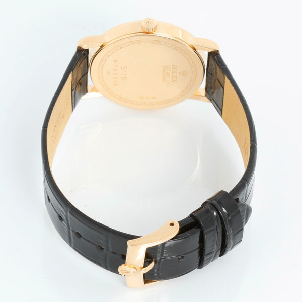 Rolex Cellini 5115  18k Yellow Gold Men's Watch