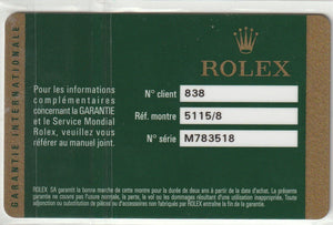 Rolex Cellini 5115  18k Yellow Gold Men's Watch