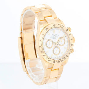Rolex Cosmograph Daytona Men's 18k Gold Watch 116528