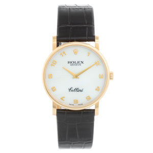 Rolex Cellini Mother of Pearl 18k Yellow Gold Men's Watch 5115
