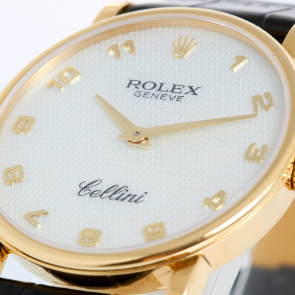 Rolex Cellini Mother of Pearl 18k Yellow Gold Men's Watch 5115