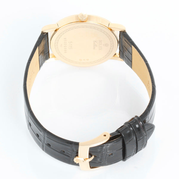 Rolex Cellini Mother of Pearl 18k Yellow Gold Men's Watch 5115