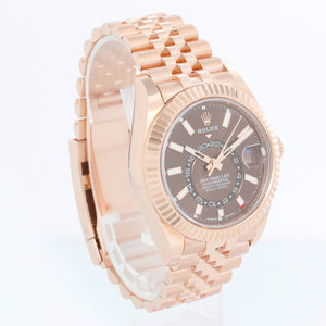 Rolex Sky-Dweller Men's 18k Rose Gold Annual Calendar GMT Watch 336935