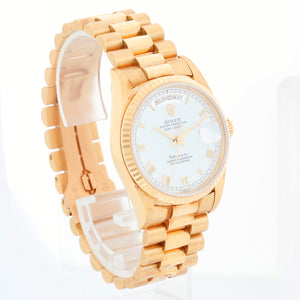 Men's  18k Gold  Rolex President Day-Date Watch 18238 Tiffany Dial