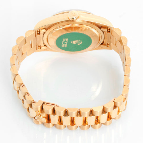 Men's  18k Gold  Rolex President Day-Date Watch 18238 Tiffany Dial