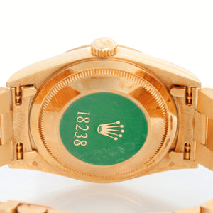 Men's  18k Gold  Rolex President Day-Date Watch 18238 Tiffany Dial