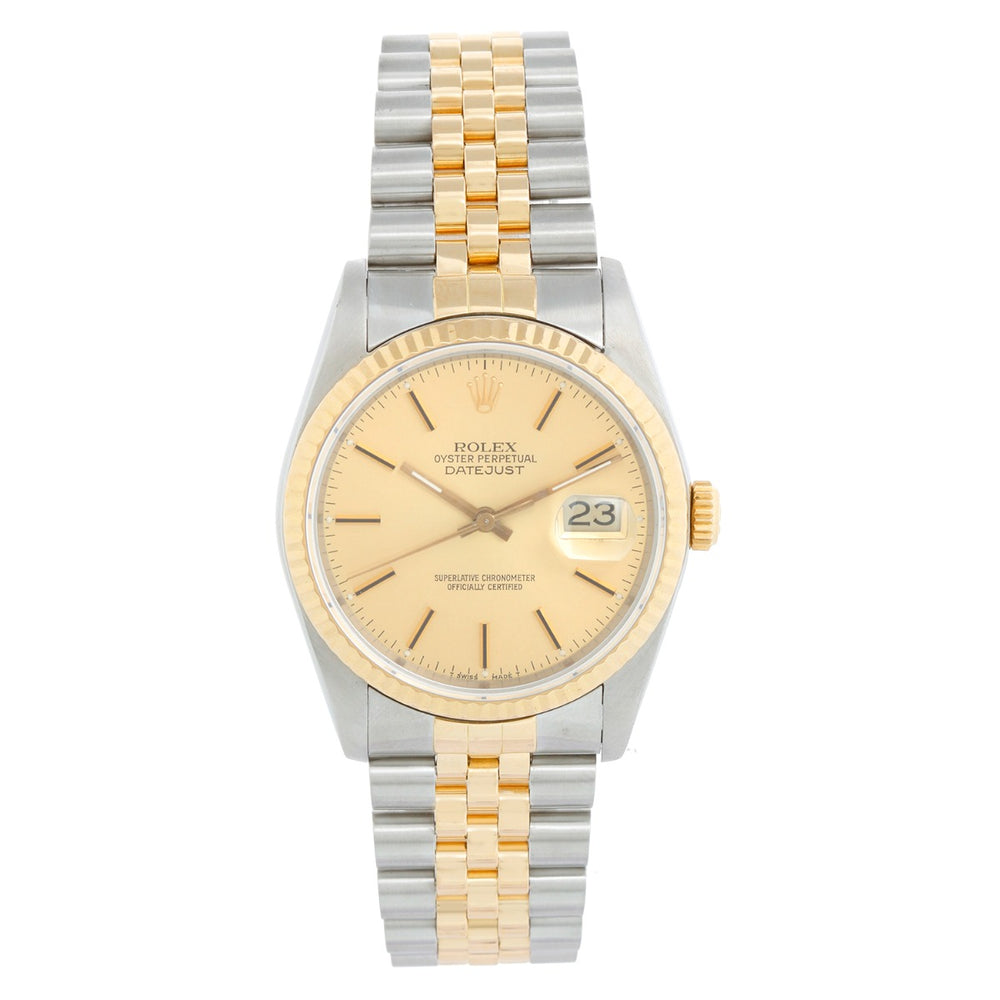 Rolex Datejust Men's 2-Tone Watch Jubilee Band 16233