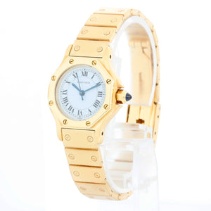 Cartier Santos Octagon 18k Yellow Gold Automatic Watch 0906