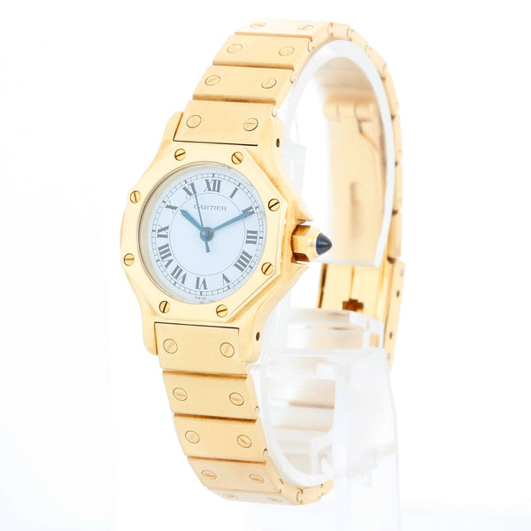 Cartier Santos Octagon 18k Yellow Gold Automatic Watch 0906