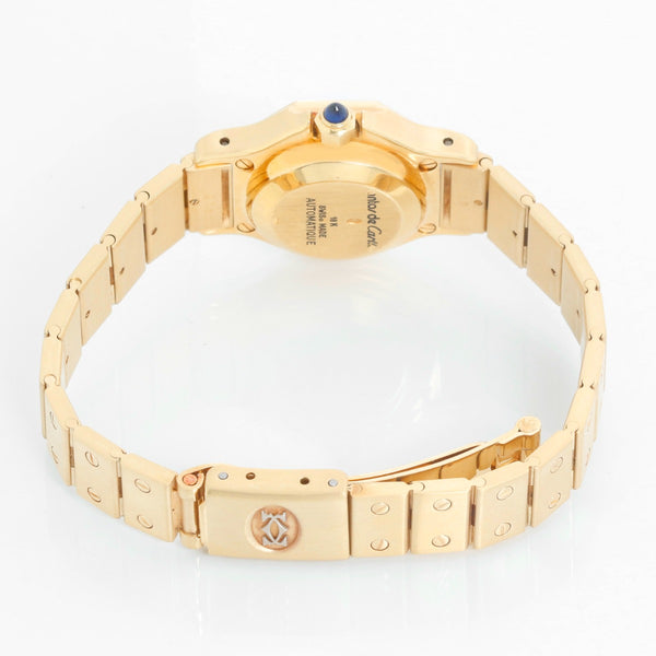 Cartier Santos Octagon 18k Yellow Gold Automatic Watch 0906