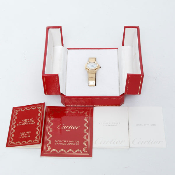 Cartier Santos Octagon 18k Yellow Gold Automatic Watch 0906