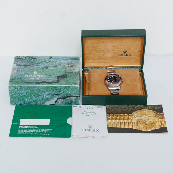 Men's Rolex GMT - Master II Watch 16710 Pepsi Rotating Bezel