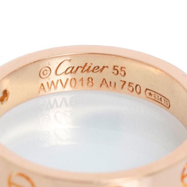 Cartier Love Small 1 Diamond Rose Gold Wedding Band Size 7 1/4