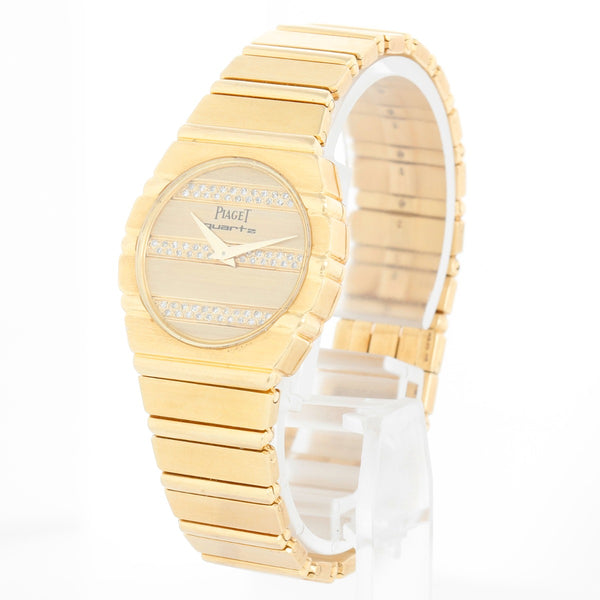 Piaget Polo 18K Yellow Gold Pave Diamond Ladies Watch  761 C701