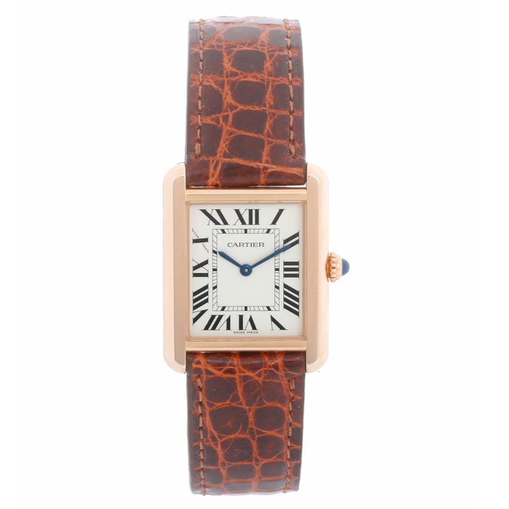 Cartier Tank Solo 18K Rose Gold Men's Watch W5200024 3168