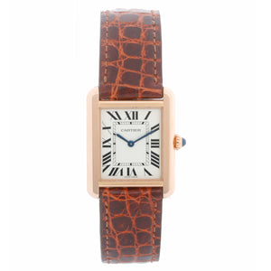 Cartier Tank Solo 18K Rose Gold Men's Watch W5200024 3168