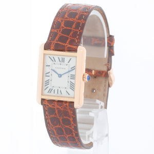 Cartier Tank Solo 18K Rose Gold Men's Watch W5200024 3168