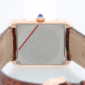 Cartier Tank Solo 18K Rose Gold Men's Watch W5200024 3168
