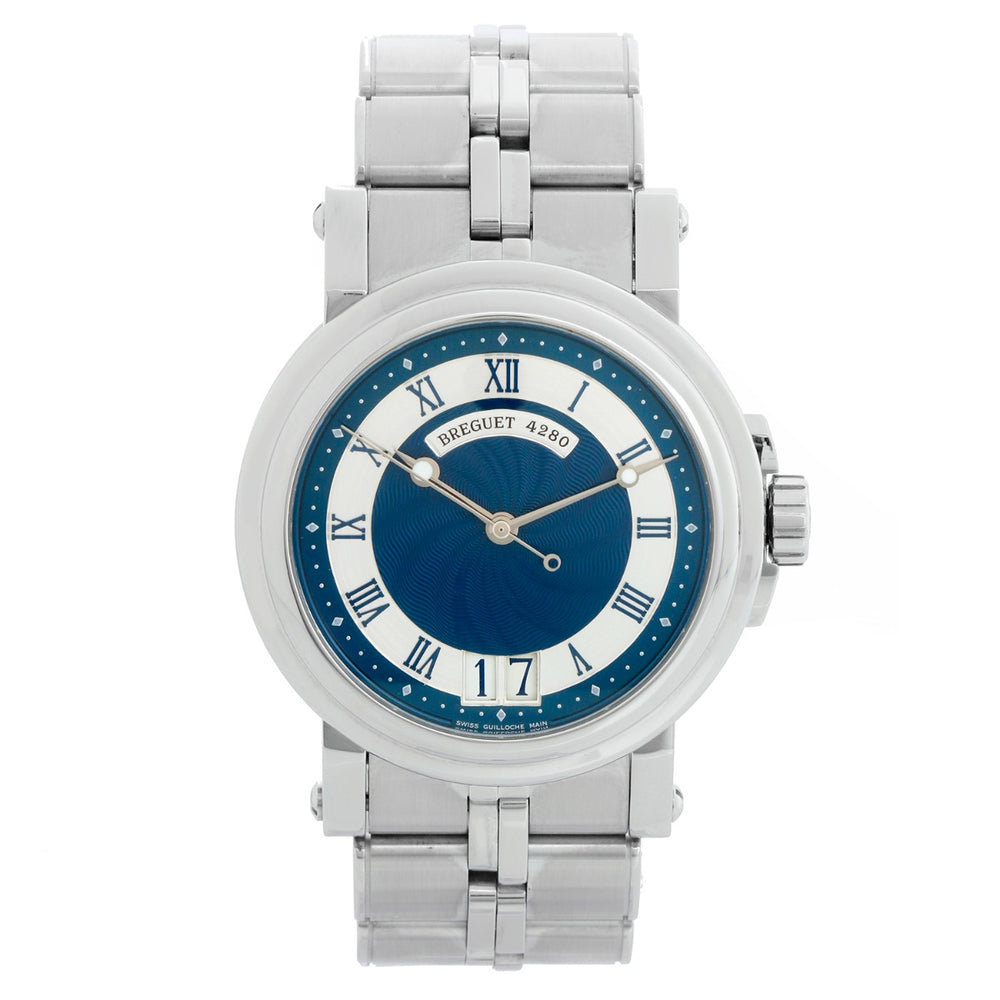 Breguet Marine Automatic Big Date Men's Stainless Steel Watch 5817 ST