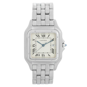 Cartier Jumbo Panther Stainless Steel Men's Quartz Watch with Date W25032P5