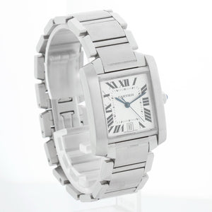 Cartier Tank Francaise Automatic Men's Stainless Steel Watch W51002Q3 2302