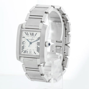 Cartier Tank Francaise Automatic Men's Stainless Steel Watch W51002Q3 2302