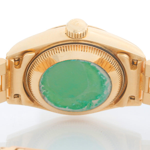 Rolex Ladies President Burlwood 18K Yellow Gold 69178 Watch