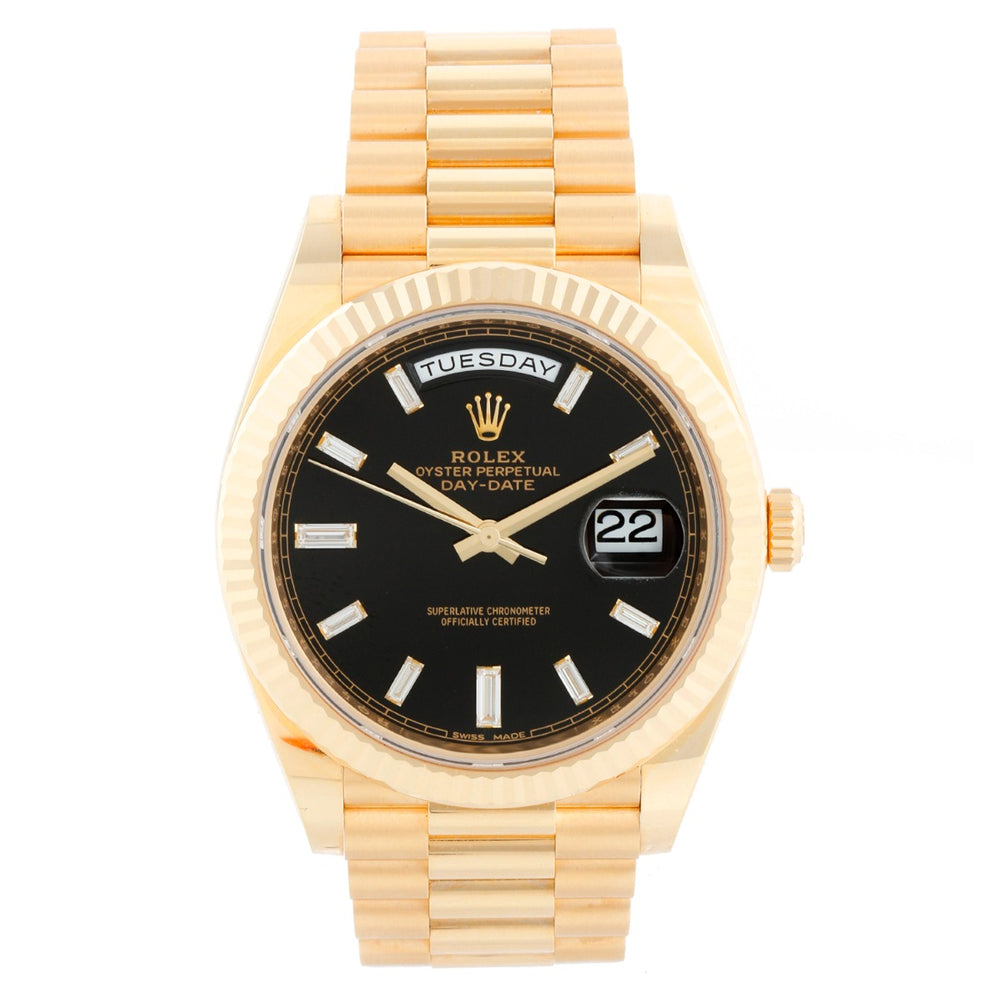 Rolex Day-Date 40 President 18k Yellow Gold Men's 40mm 228238 Watch