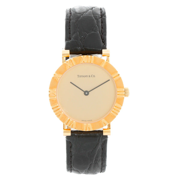 Tiffany & Co. Midsize Atlas 18K Yellow Gold Watch Ref. 0630