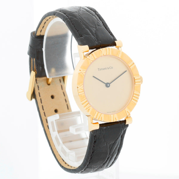 Tiffany & Co. Midsize Atlas 18K Yellow Gold Watch Ref. 0630