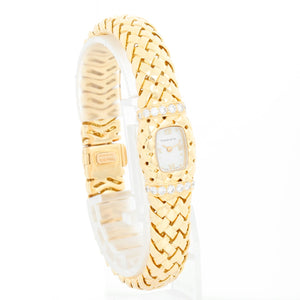 Tiffany & Co. Ladies Vannerie 18K Yellow Gold Watch 12.0504