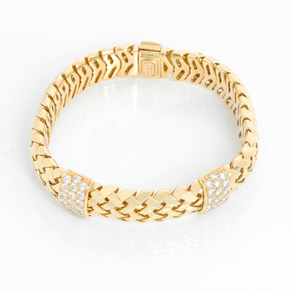 Tiffany & Co. Ladies Vannerie Diamond Bracelet