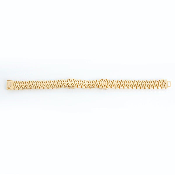 Tiffany & Co. Ladies Vannerie Diamond Bracelet