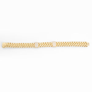 Tiffany & Co. Ladies Vannerie Diamond Bracelet