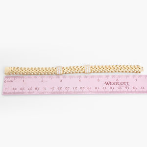 Tiffany & Co. Ladies Vannerie Diamond Bracelet