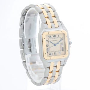 Cartier Panther Midsize 2-Tone 2-Row Steel & Gold Watch W25028B8