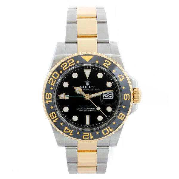Rolex GMT-Master II 2-Tone Men's Watch with Green GMT hand 116713