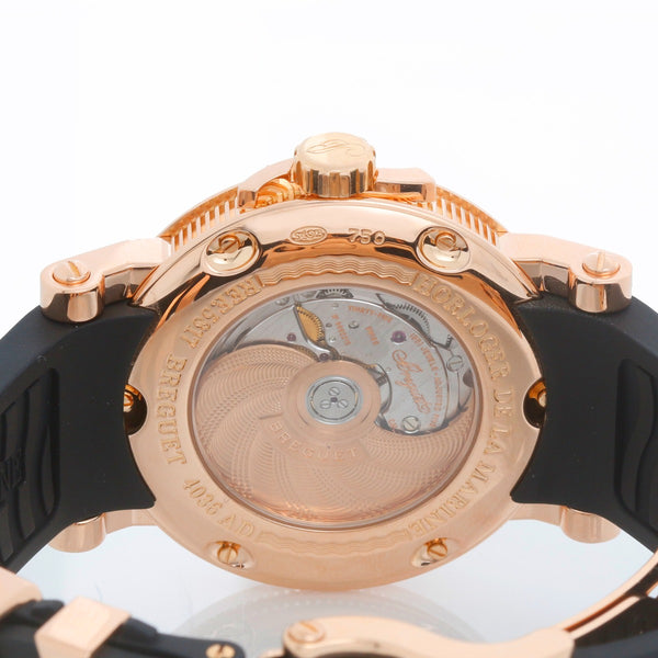 Breguet Marine Automatic Big Date Men's 18k Rose Gold Watch 5817