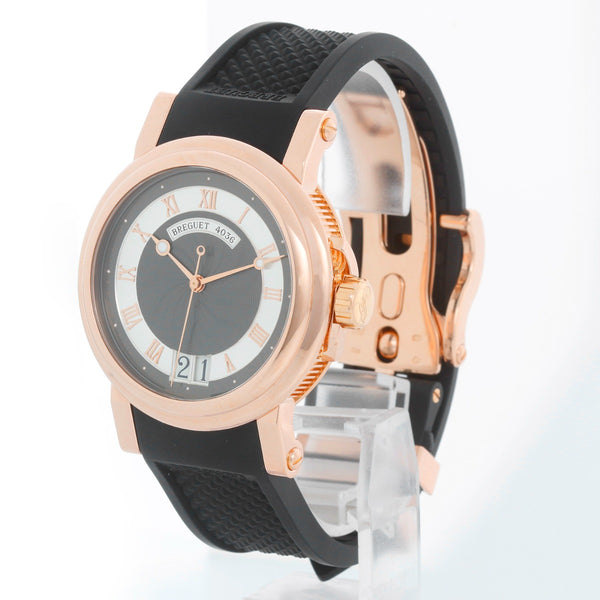 Breguet Marine Automatic Big Date Men's 18k Rose Gold Watch 5817