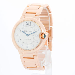 Cartier Ballon Bleu Midsize 18k Rose Gold Watch WE902026 3003