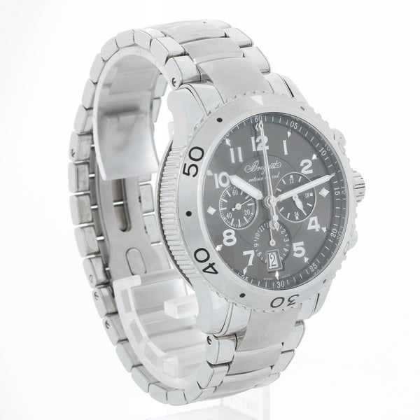 Breguet Transatlantique Type XXI Flyback Chronograph Men's Steel Watch Ref. 3810 (or 3810ST/92/SZ9) – Image 3