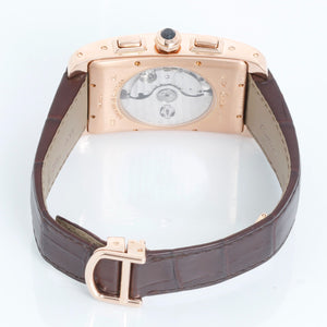 Cartier Tank Americaine  Automatic Men's 18K Rose  Gold Watch W2609356