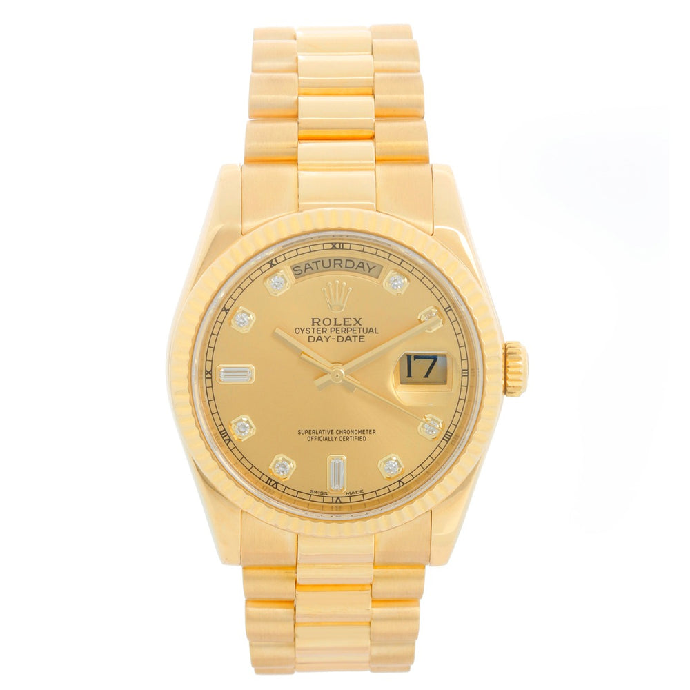 Rolex President Day-Date Men's Gold Watch 118238
