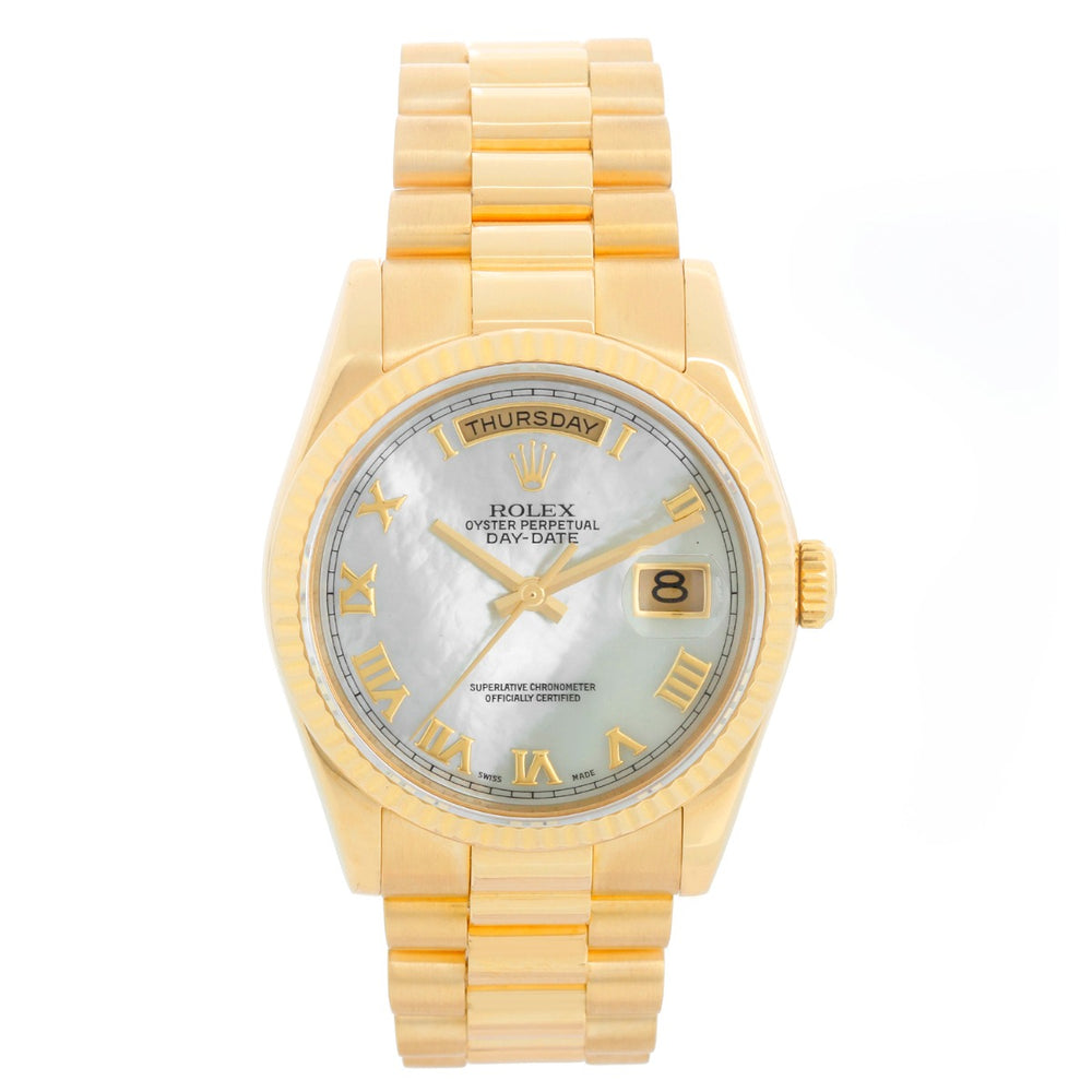 Rolex President Day-Date 18k 118238 Mother of Pearl Roman