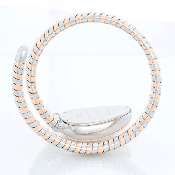 Bvlgari Serpenti Tubogas Two Tone Ladies Diamond Watch Ref 103822 SP 35 SPG