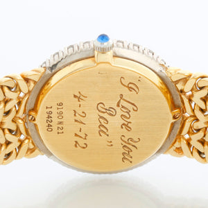 Ladies Vintage 18k Yellow Gold Piaget with Diamonds 9190