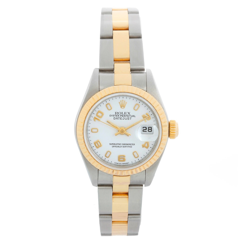 Ladies Rolex Datejust Watch 69173 Rolex White Dial